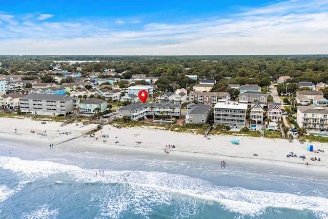 1217 S Ocean Blvd Unit 5, Surfside Beach, SC 29575 - drone / aerial view of expansive beach