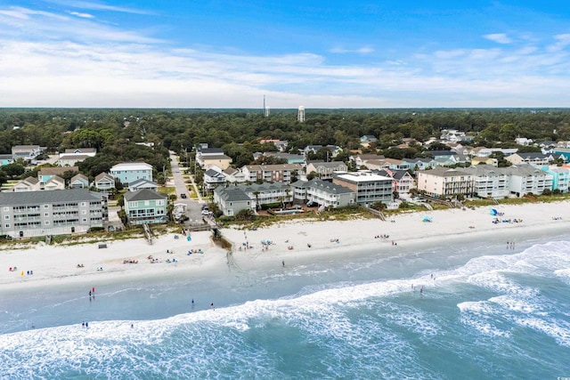 1217 S Ocean Blvd Unit 5, Surfside Beach, SC 29575 - bird's eye view of waterfront with a beach
