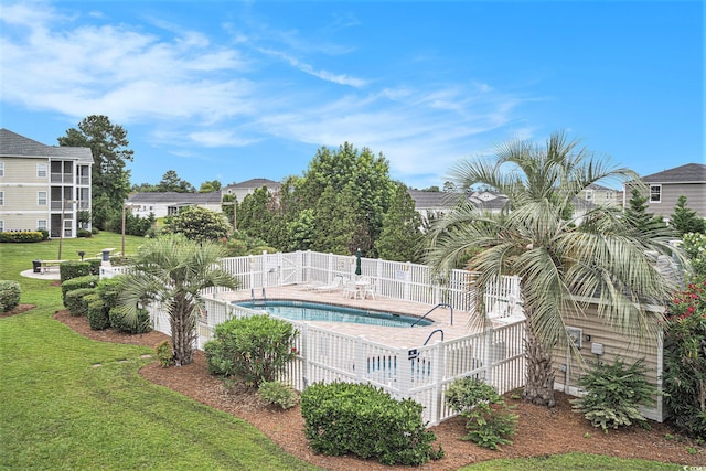 2000 Cross Gate Blvd Unit 202, Surfside Beach, SC 29575 - community pool featuring a patio area and a fenced backyard