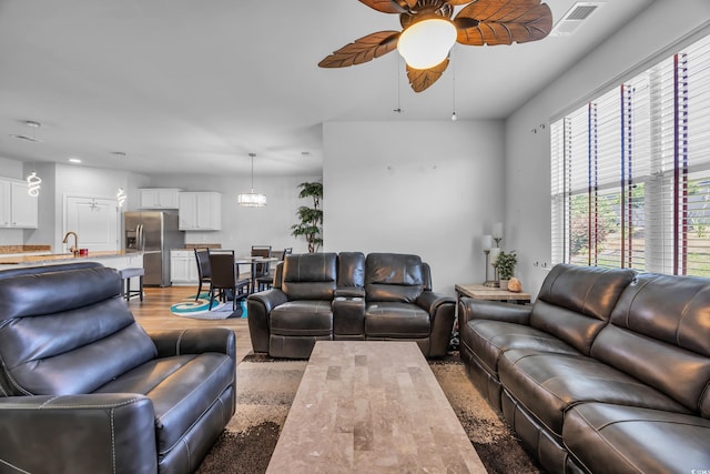 2882 Ophelia Way, Myrtle Beach, SC 29577 - living room with a ceiling fan
