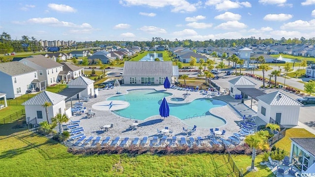 2882 Ophelia Way, Myrtle Beach, SC 29577 - aerial view of residential area with a pool