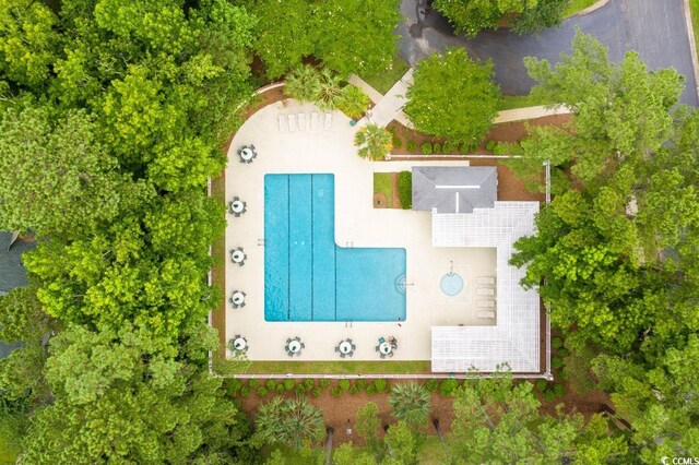 139 Olde Canal Loop, Pawleys Island, SC 29585 - aerial view of a pool area