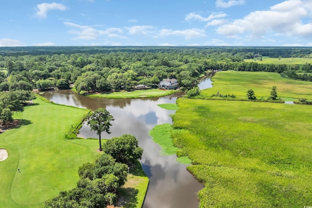 139 Olde Canal Loop, Pawleys Island, SC 29585 - bird's eye view of a nearby body of water and a golf course