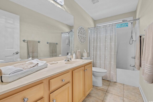 139 Olde Canal Loop, Pawleys Island, SC 29585 - full bathroom featuring vanity, shower / tub combo, and tile patterned flooring