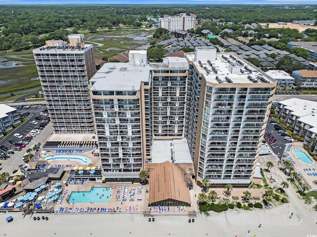 9550 Shore Dr Unit 1430, Myrtle Beach, SC 29572 - drone / aerial view of a pool
