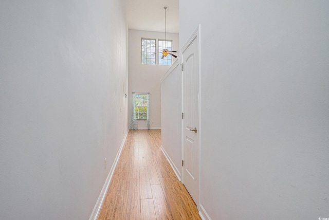 1120 Fairway Ln Unit 1120, Conway, SC 29526 - hallway featuring light wood-type flooring and a high ceiling