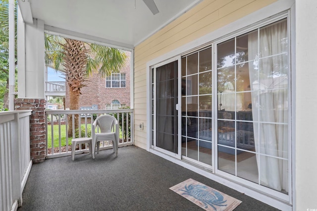 4261 Hibiscus Dr Unit 4-104, Little River, SC 29566 - balcony with ceiling fan