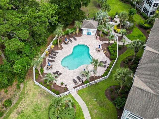 4261 Hibiscus Dr Unit 4-104, Little River, SC 29566 - bird's eye view of a pool area