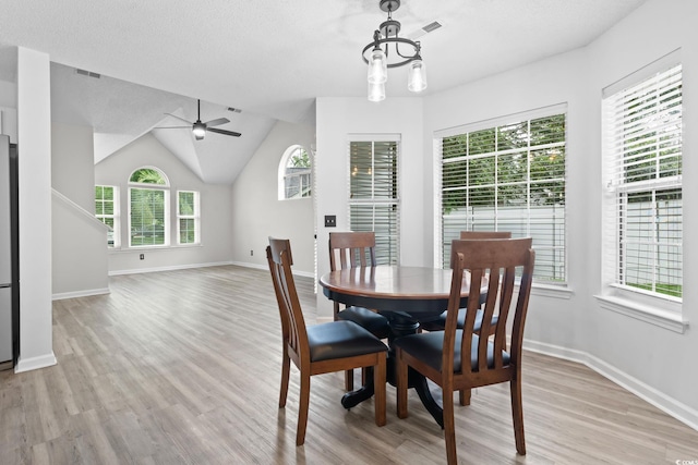 1331 Bermuda Ct, Surfside Beach, SC 29575 - dining area featuring light wood-type flooring and a ceiling fan