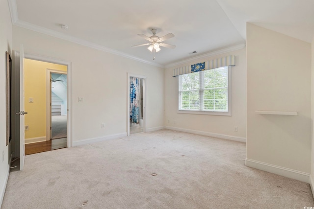 28 Grey Moss Rd, Murrells Inlet, SC 29576 - unfurnished bedroom with carpet floors, crown molding, and ceiling fan