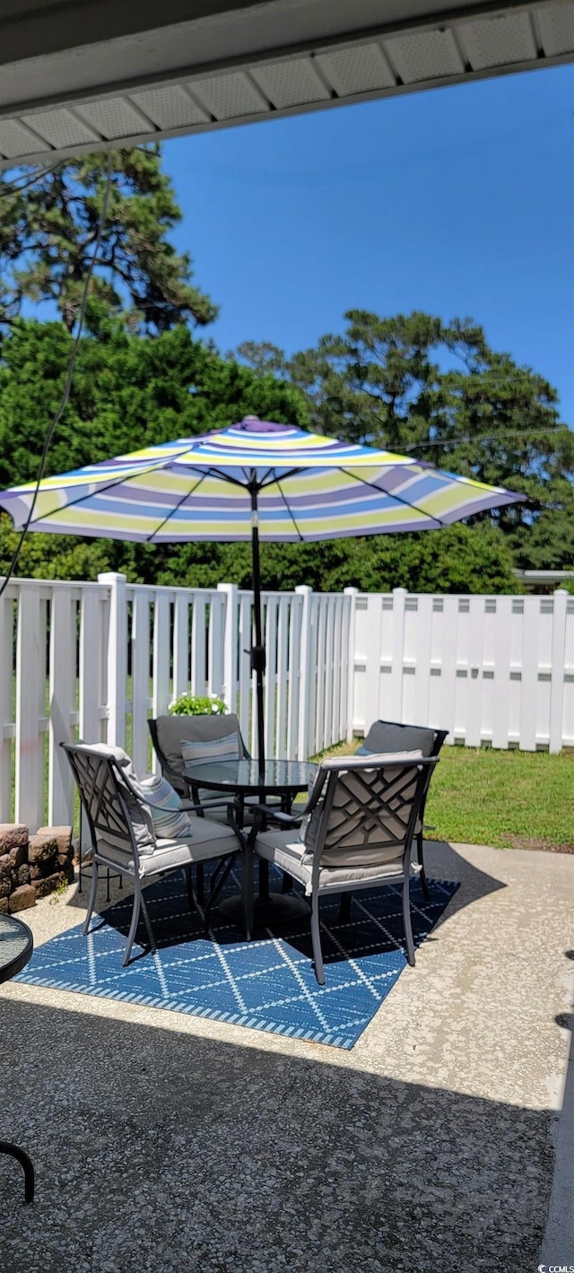 610 Hibiscus Ave Unit 610, Myrtle Beach, SC 29572 - view of patio / terrace featuring outdoor dining space