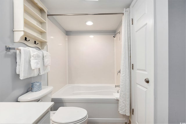 2201 S Ocean Blvd Unit 103, Myrtle Beach, SC 29577 - full bath with vanity, shower / tub combo with curtain, and recessed lighting