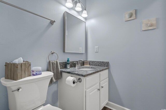 6015 Catalina Dr Unit 932, North Myrtle Beach, SC 29582 - half bathroom featuring toilet and vanity