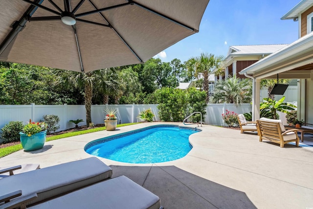 5 Ruth St, Murrells Inlet, SC 29576 - view of pool with a patio area and a fenced backyard