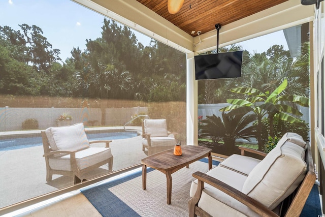 5 Ruth St, Murrells Inlet, SC 29576 - fenced backyard with a patio and a ceiling fan