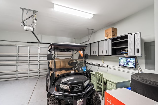 5 Ruth St, Murrells Inlet, SC 29576 - garage with electric panel and a garage door opener