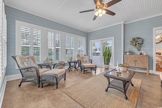700 Shell Point Ct, Longs, SC 29568 - sunroom featuring wood walls