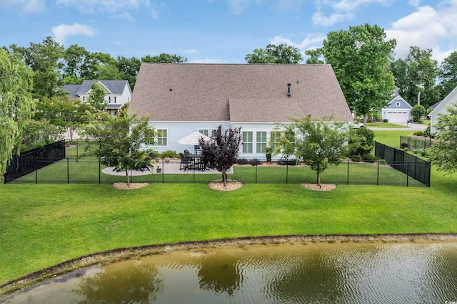 700 Shell Point Ct, Longs, SC 29568 - rear view of house featuring a water view and roof with shingles