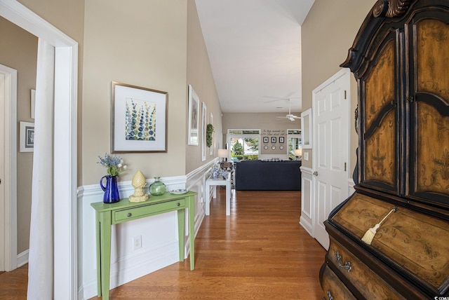 388 Sea Turtle Dr, Myrtle Beach, SC 29588 - hallway featuring light wood finished floors