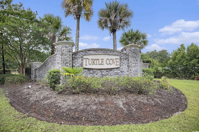 388 Sea Turtle Dr, Myrtle Beach, SC 29588 - community / neighborhood sign with a lawn