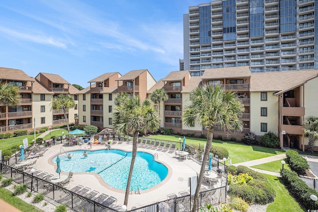 5505 N Ocean Blvd Unit 303, Myrtle Beach, SC 29577 - community pool with a patio