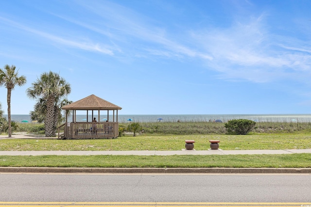 5505 N Ocean Blvd Unit 303, Myrtle Beach, SC 29577 - surrounding community featuring a gazebo and a water view