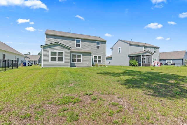 597 Heritage Downs Dr, Conway, SC 29526 - back of house featuring a sunroom
