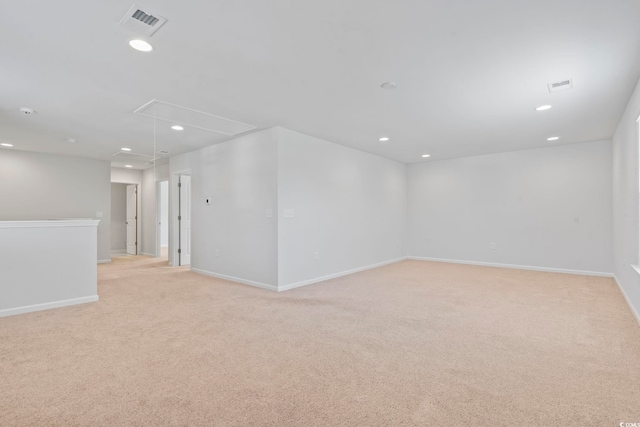 597 Heritage Downs Dr, Conway, SC 29526 - spare room with attic access, light carpet, and recessed lighting