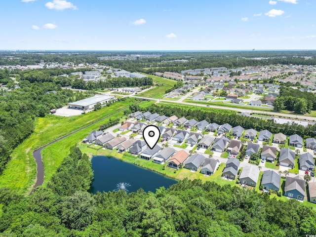 236 Palm Cove Cir, Myrtle Beach, SC 29588 - aerial view of property and surrounding area featuring a large body of water and nearby suburban area