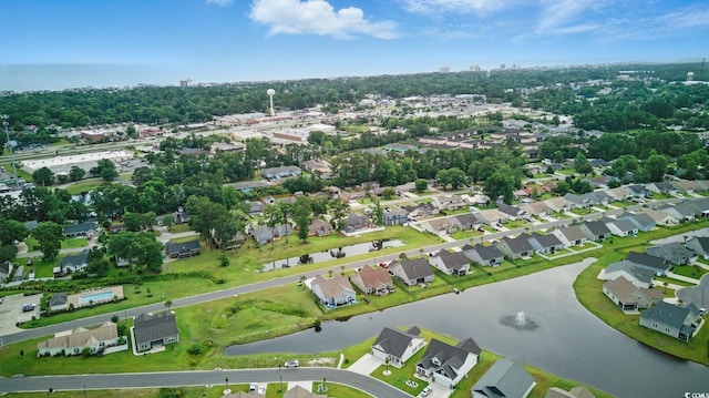 668 Rycola Cir, Surfside Beach, SC 29575 - aerial view of property's location featuring a large body of water and nearby suburban area