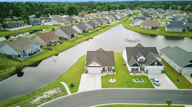 668 Rycola Cir, Surfside Beach, SC 29575 - aerial view of residential area with a large body of water