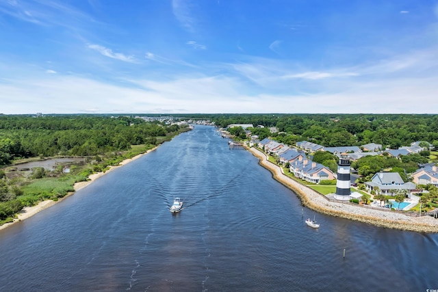 4520 Lighthouse Dr Unit 29B, Little River, SC 29566 - drone / aerial view of a nearby body of water and a forest