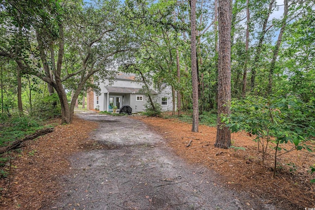 1930 Lake View Cir, Myrtle Beach, SC 29575 - obstructed view of property with driveway