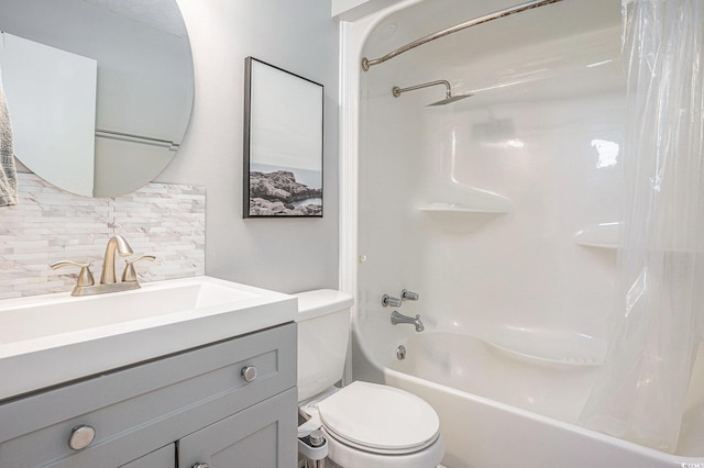1930 Lake View Cir, Myrtle Beach, SC 29575 - full bathroom featuring tasteful backsplash, shower / bath combo, and vanity