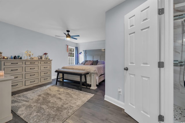 35 Easter Lilly Ct, Murrells Inlet, SC 29576 - bedroom featuring dark wood-style flooring and ceiling fan