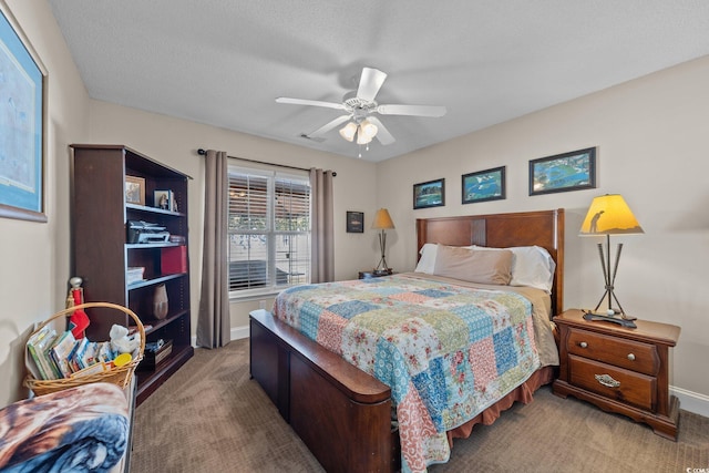 200 Silverbelle Blvd, Longs, SC 29568 - carpeted bedroom with ceiling fan and a textured ceiling