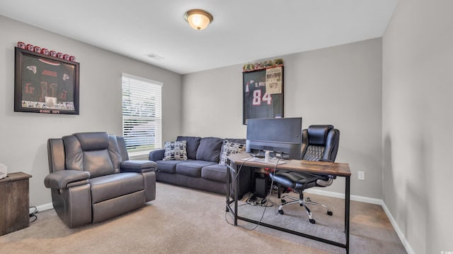 356 Ocean Commons Dr, Surfside Beach, SC 29575 - home office with carpet and baseboards