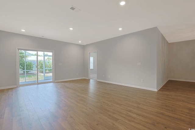 184 Sea Shell Dr Unit 12, Murrells Inlet, SC 29576 - empty room with wood finished floors and recessed lighting