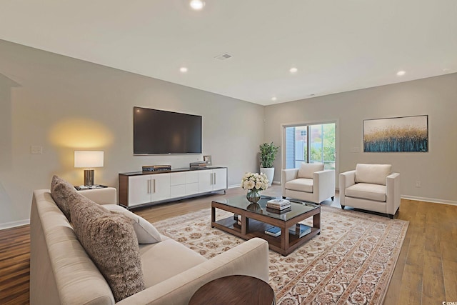 184 Sea Shell Dr Unit 12, Murrells Inlet, SC 29576 - living area featuring wood finished floors and recessed lighting