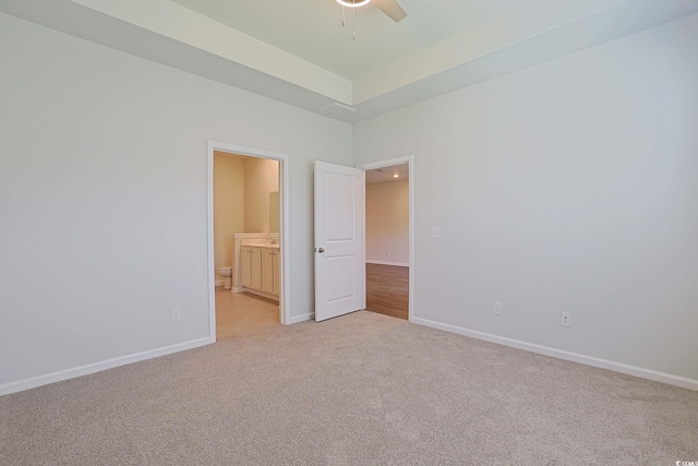 184 Sea Shell Dr Unit 12, Murrells Inlet, SC 29576 - unfurnished bedroom with light carpet and ensuite bath
