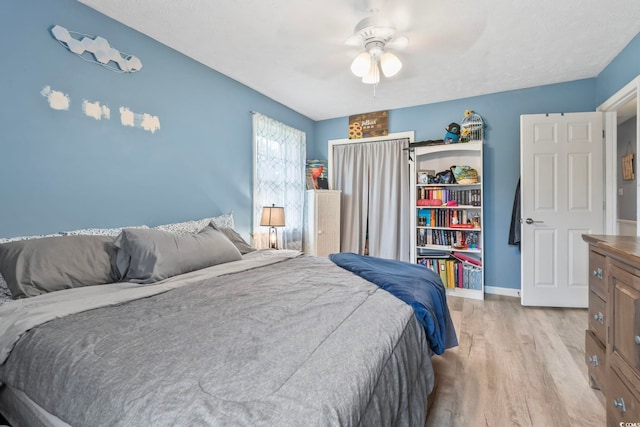 169 Ole Maple St, Loris, SC 29569 - bedroom with light wood-style flooring and ceiling fan
