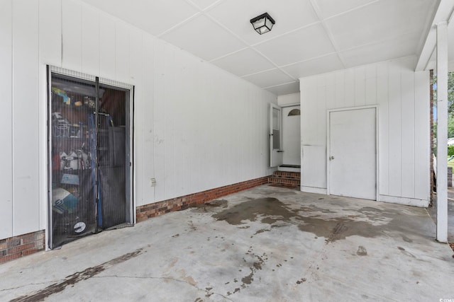169 Ole Maple St, Loris, SC 29569 - garage featuring wood walls