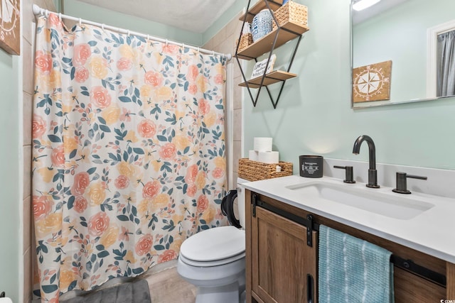 169 Ole Maple St, Loris, SC 29569 - full bath with vanity and a shower with shower curtain