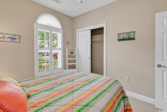 876 Palmetto Trl Unit 103, Myrtle Beach, SC 29577 - carpeted bedroom featuring baseboards and a closet