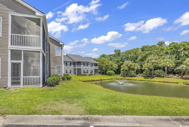 876 Palmetto Trl Unit 103, Myrtle Beach, SC 29577 - view of green lawn with a water view