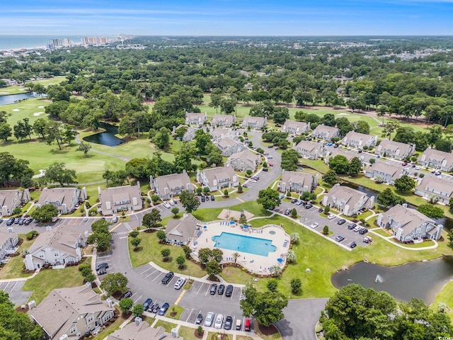 503 N 20th Ave N Unit 41D, North Myrtle Beach, SC 29582 - aerial view of property's location featuring a large body of water and nearby suburban area