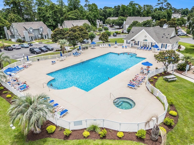 503 N 20th Ave N Unit 41D, North Myrtle Beach, SC 29582 - community pool with a patio and a hot tub
