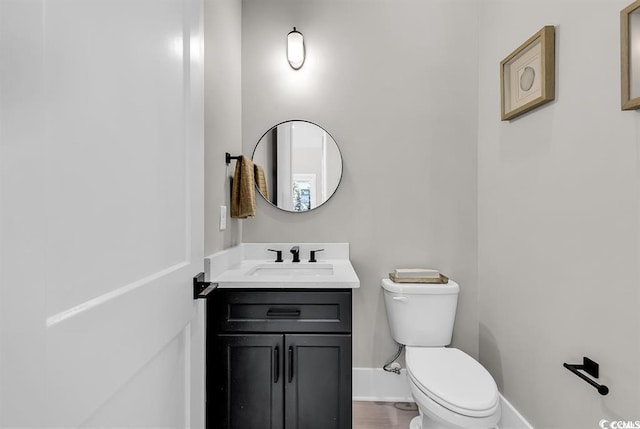 558 Oxbow Dr, Myrtle Beach, SC 29579 - half bathroom featuring toilet and vanity