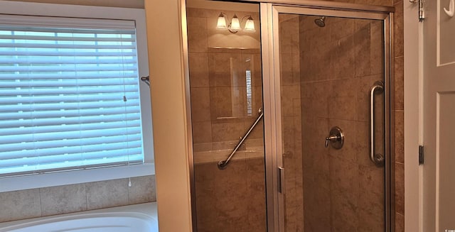 309 Outboard Dr, Murrells Inlet, SC 29576 - full bathroom featuring a stall shower and a garden tub