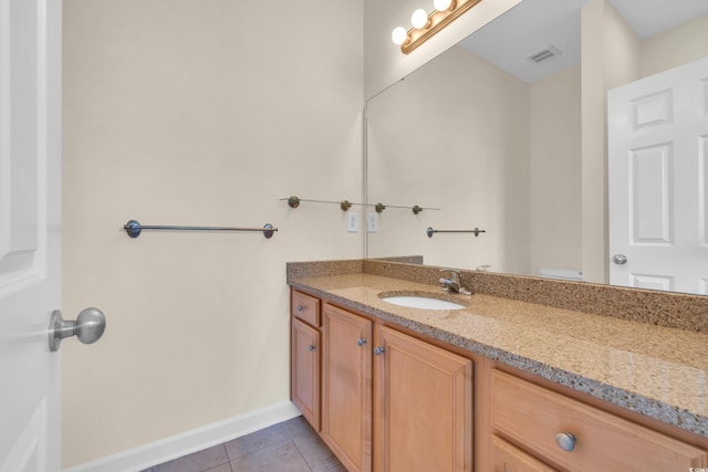 945 Rosencrans Ln Unit B, Myrtle Beach, SC 29577 - bathroom with vanity and tile patterned floors